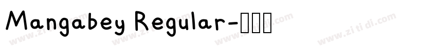 Mangabey Regular字体转换